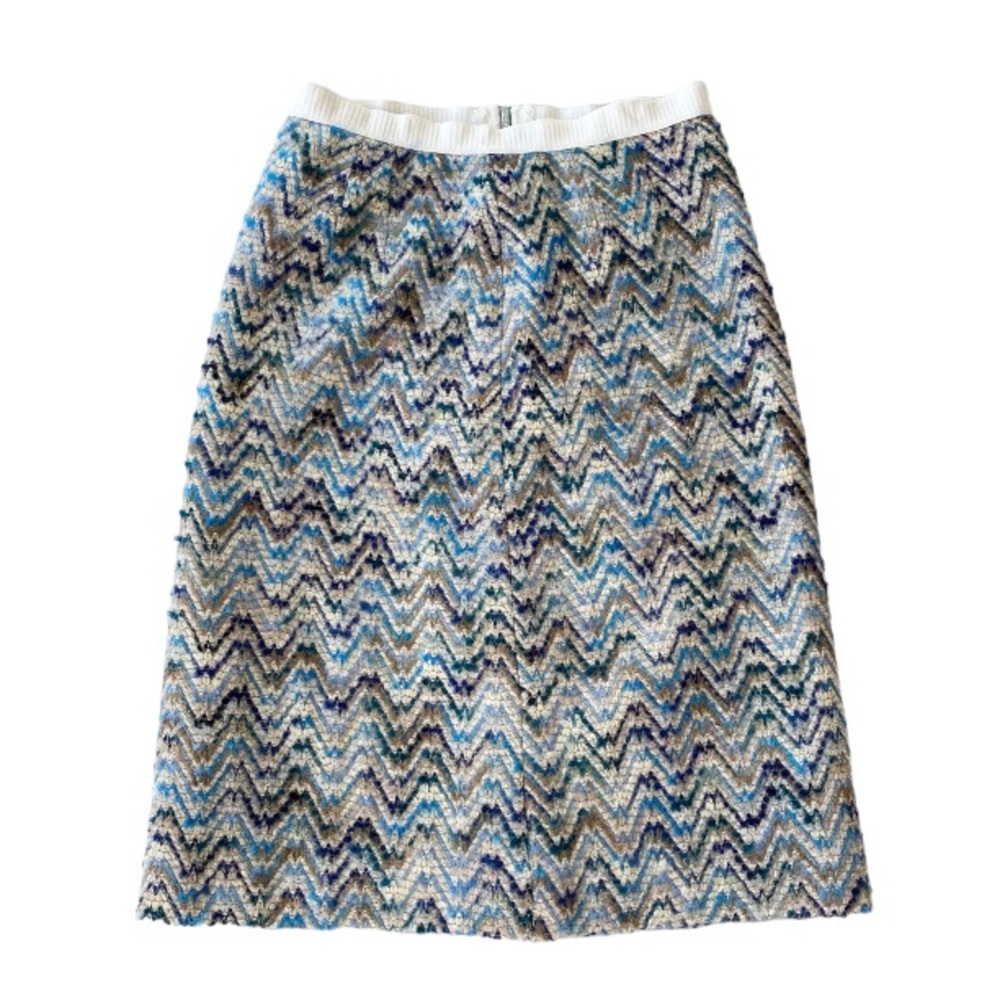 Vintage Venezia Knits Chevron Wool Skirt